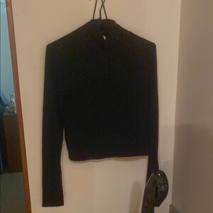 Livi Active Black Long Sleeve Turtleneck Collar Top